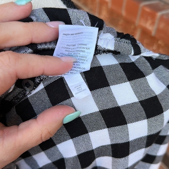 Madewell Wrap-Front Shirt in Buffalo Check Women's Size Extra Small - Picture 9 of 9